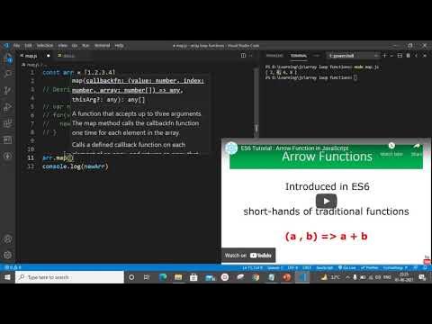 Array Function : map() in JavaScript/ES6 - YouTube