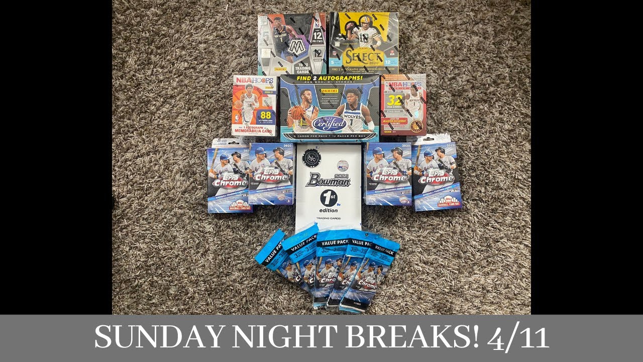 Sunday Night Breaks! 2020 Select Football Hobby! 2021 Bowman 1st Edition & a fun Basketball Mixer!