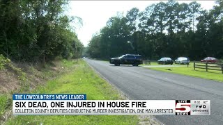 VIDEO: 6 dead, deputies investigating murder, fire in Colleton Co.