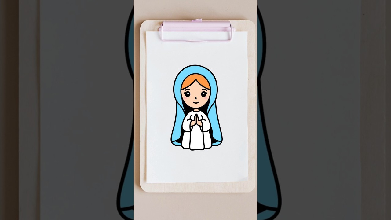 HOW TO DRAW MOTHER MARY