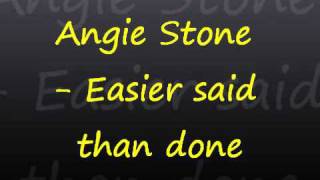 Angie Stone - Easier said than done