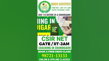 CSIR NET | IIT-JAM | GATE | M.SC ENTRANCE COACHING IN CHANDIGARH #shorts|CUET Coaching in Chandigarh