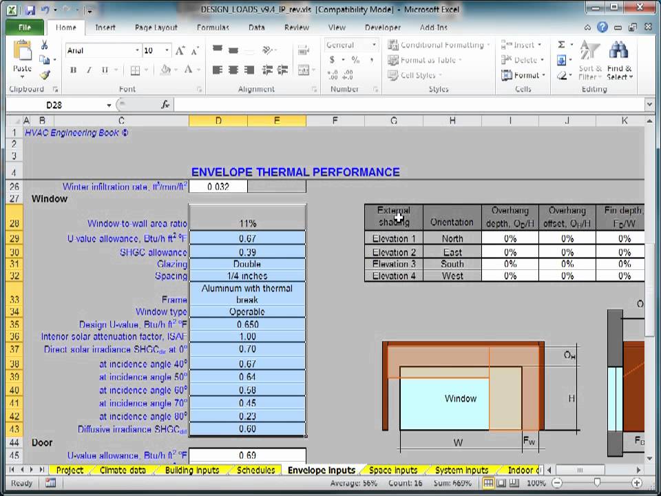 Duct Sizing Excel Program