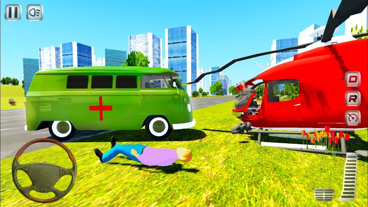 Ambulance VAN Driver Simulator - Emergency Rescue Vehicle Game - Android Gameplay
