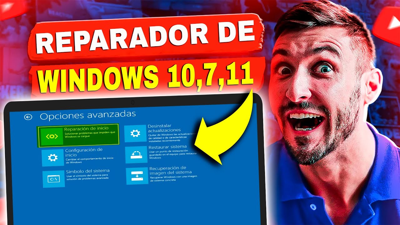 Como reparar Windows 10,7,11 |Cuando no accede al SISTEMA |No ARRANCA