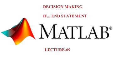 If..End Statement | Decision Making | MATLAB Basics | R2018a