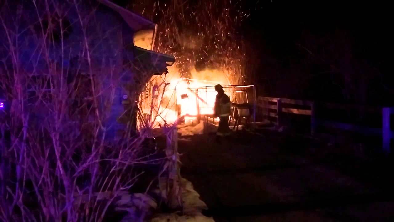 Kingsbury fire destroys shed