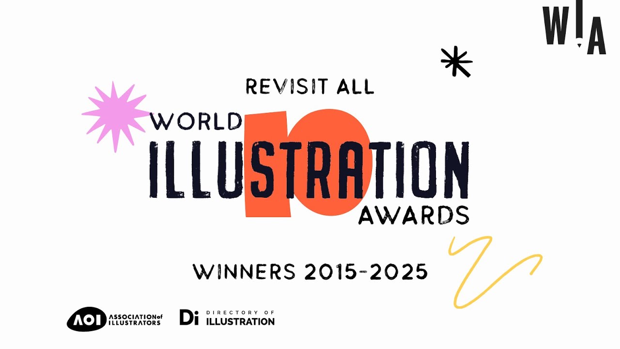 World Illustration Awards historic winners slideshow 2015 to 2025.