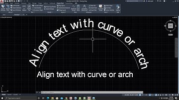 AUTOCAD ARC TEXT ALIGN
