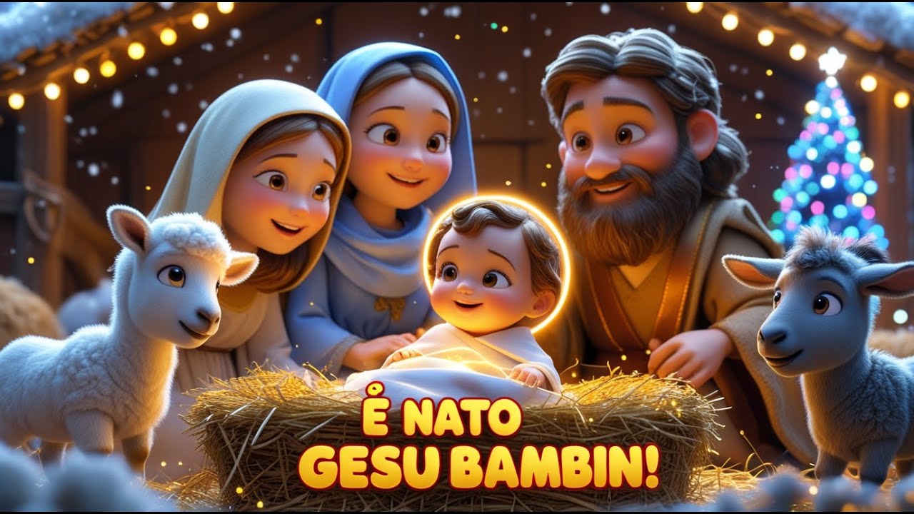 ✨ Canzone di Natale sul Presepe per Bambini – La Magica Nascita di Gesù