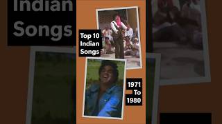 Top 10 Indian Songs (1971–1980) 🎶🔥 | MusicTally | #shorts #bollywood #dance