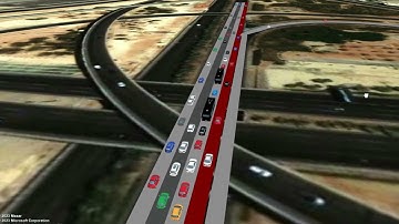 Block lane 4 scenario PTV VISSIM (Northern Ring Road)