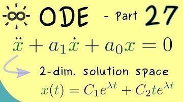 Ordinary Differential Equations 27 | Solutions of Linear Second-Order ODE