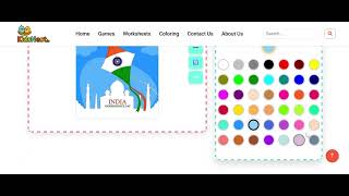 Independence Day Coloring for Kids Easy Tricolor Art with kidsNest
