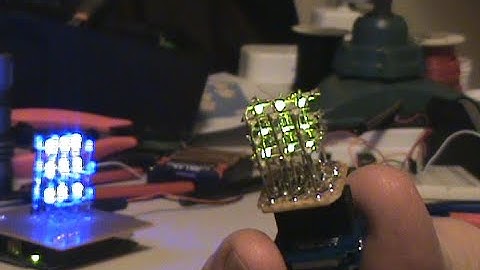 Half-Inch LED Cube: Arduino controlled 3x3x3 with SMD LEDs!