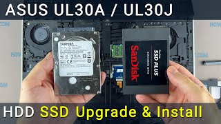 Asus UL30A, UL30J Hard Drive or SSD Upgrade: Replacement & Installation Guide screenshot 1
