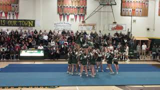 San Marin Varsity Cheer halftime Basketball vs Novato High 1-17-2019