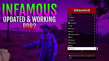 Infamous Mod Menu RDR2 Online – Money, Gold & XP 2025