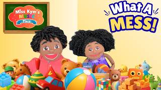 Put the Toys Away | Funny Clean Up Story & Song for Kids | Miss Kym's Music Place