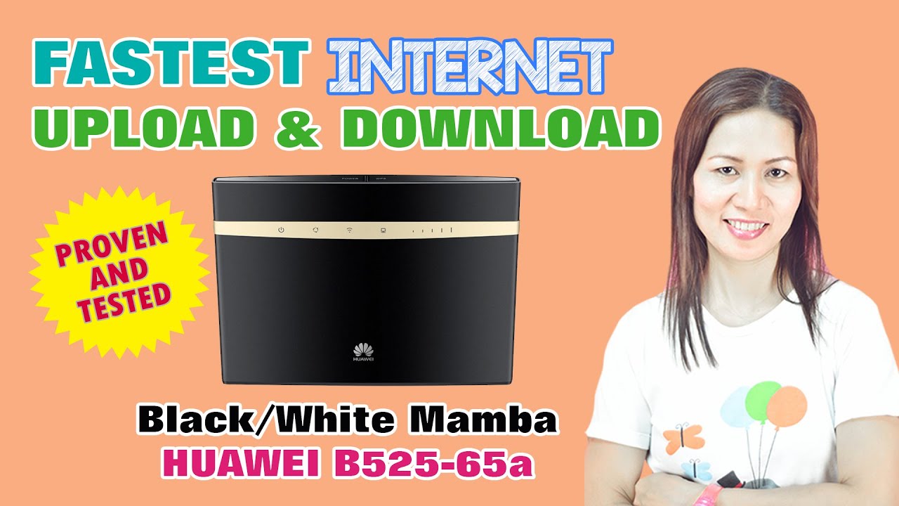 Black Mamba Broadband Huawei B525-65a - YouTube