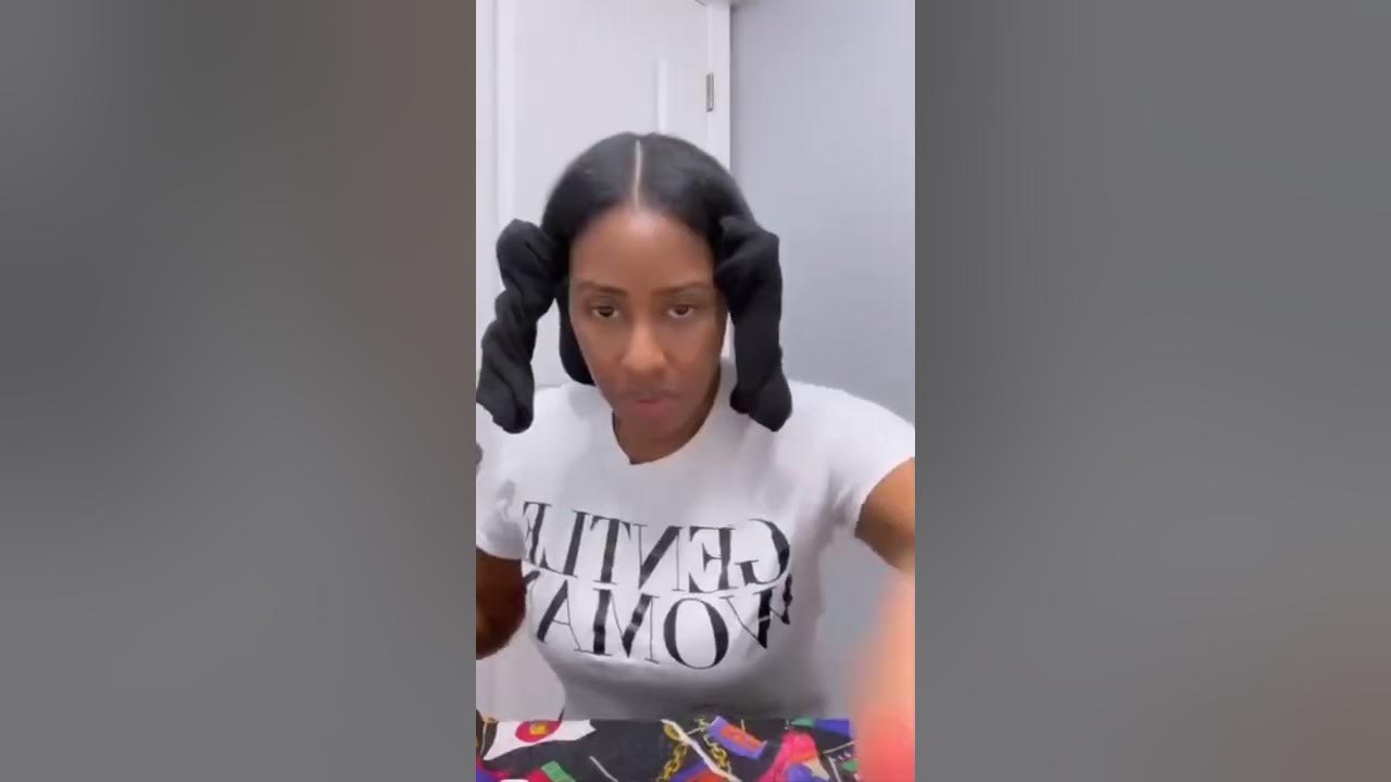 Have you ever tried heatless sock curls? 🎥 Tiktok misslondonbella 