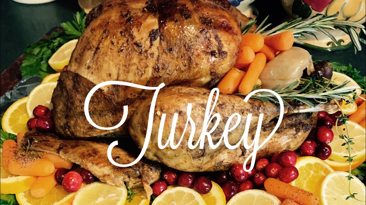 HOW I SEASON AND BAKE A 18 POUND TURKEY COOKING WITH JUDY CALDWELL