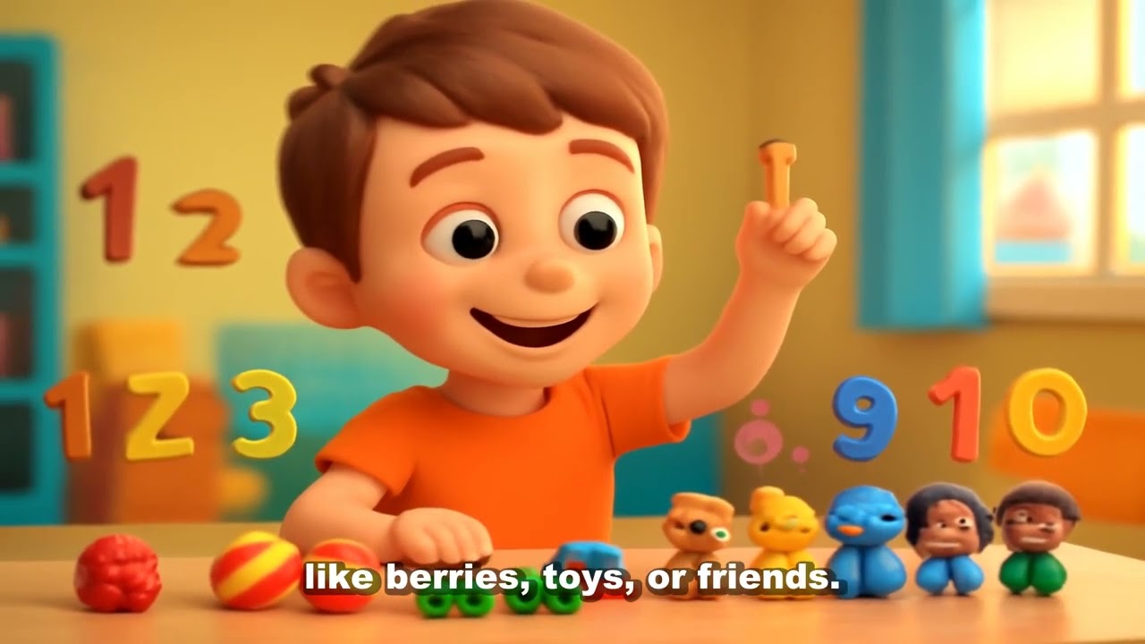 Benny the Bear Counts Berries – Learn Numbers 1-10 | Preschool Counting Story