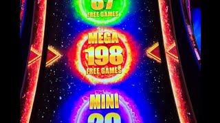 MEGA 198 FREE GAMES ON BUFFALO POWER PAYS!!#fyp #luckyhoslots #yaamava #slot #casino #wynn