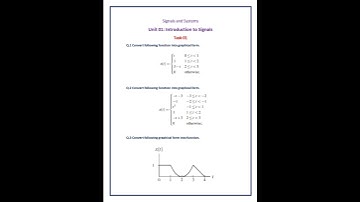 Signals and Systems| Task 01