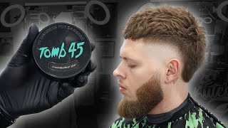 Best Matte Product Ever??? Textured Crop Mohawk Burst Fade Haircut Tutorial