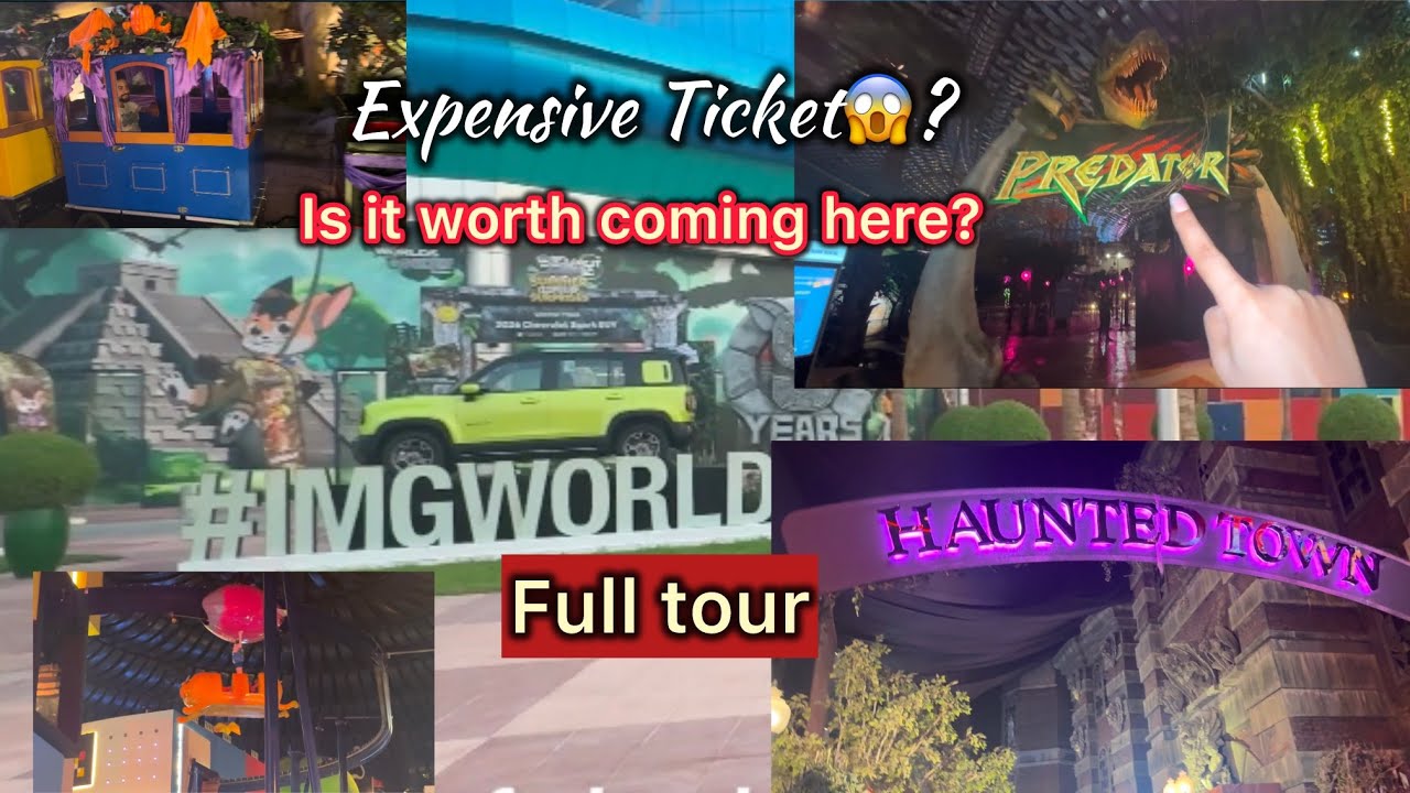 IMG WORLD Dubai|Ticket price| Largest theme park | full tour and review| All rides| 