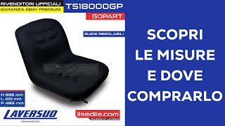 Sedile per Trattore in Tessuto Nero GOPART | TS18000GP