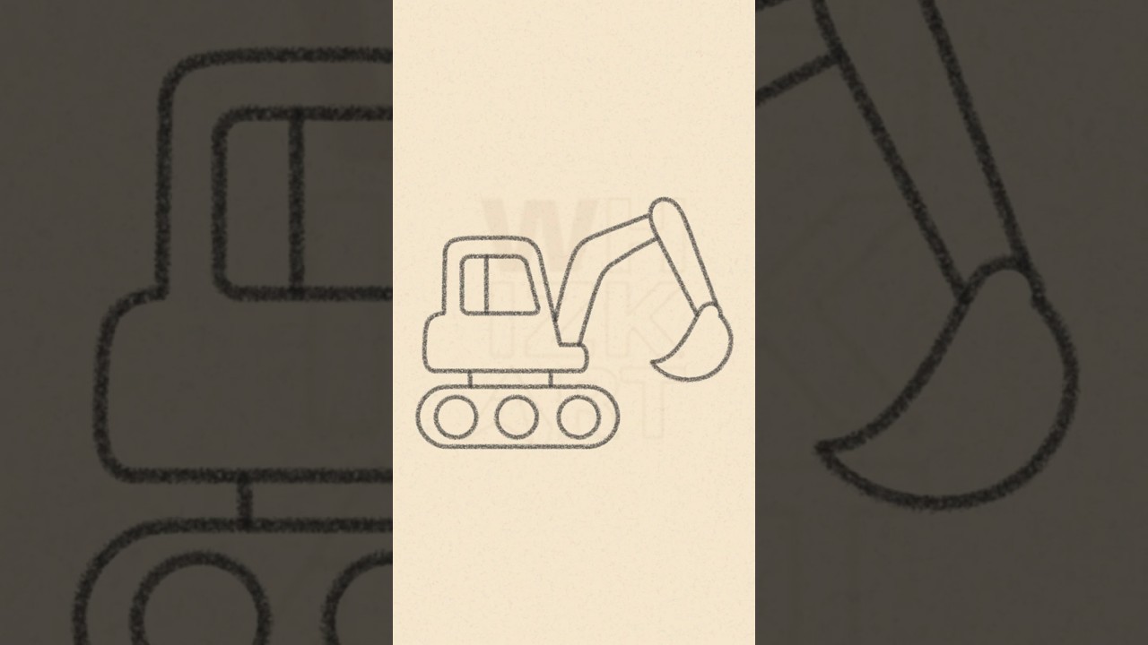 Learn to Draw an Excavator | Fun Construction Vehicle Drawing for Beginners