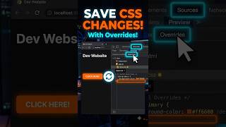 Save CSS Changes Made in Inspect Element 🔥 #shorts