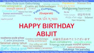 Abijit   Languages Idiomas - Happy Birthday