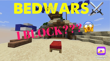 Minecraft bedwars but you only get ONE BLOCK
