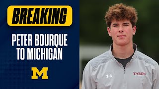 Top 100 QB Peter Bourque COMMITS to Michigan!!!!! I Wolverines I #goblue