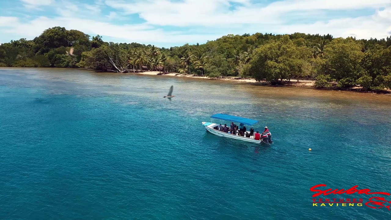 Kavieng Scuba Divesites - from the Air! Best Drone over New Ireland, Papua New Guinea