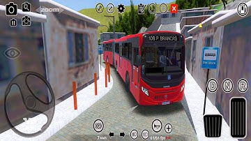 Articulated Caio Bus Mod Drive on Narrow Streets - Proton Bus Simulator 2024 Gameplay