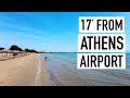 Relaxing Beach WALK | 17 min. From ATHENS AIRPORT