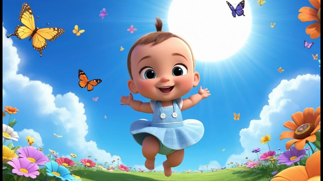 Round and Round, Baby Twirl So Fast! | Fun Dance Song for Kids | Playful Nursery Rhyme for Toddlers