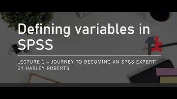 Data entry and defining variables in SPSS