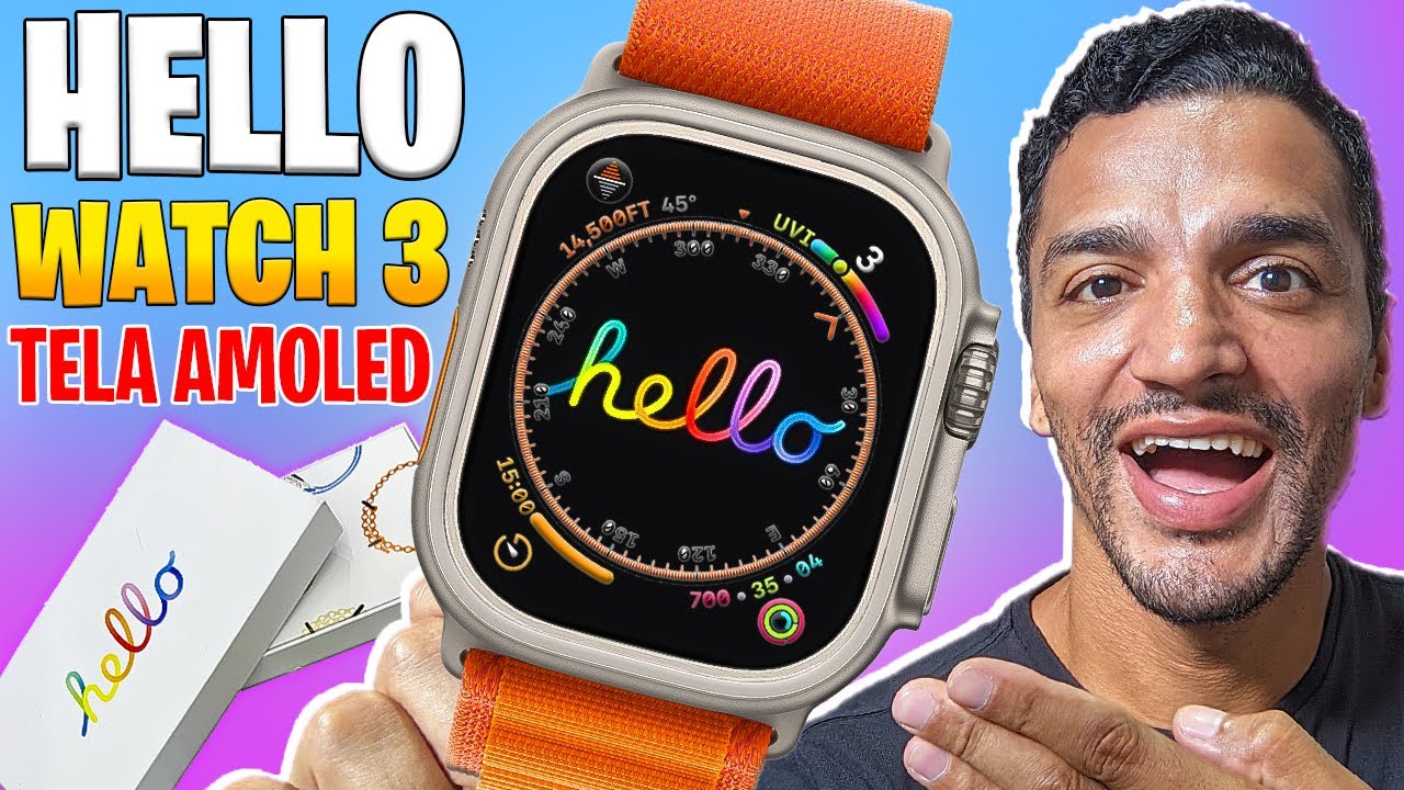 🔴 HELLO WATCH 3 COM TELA AMOLED E 4GB DE MEMÓRIA INTERNA - O MELHOR ...