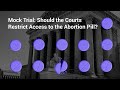 Mock Trial: Should the Courts Restrict Access to the Abortion Pill?