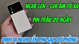Định Vị Nghe Lén Pin Sạc Dự Phòng Pin Khủng 20 Ngày , Định Vị Siêu Nhỏ Không Dây Theo Dõi Từ Xa