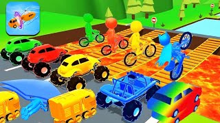 Shape shifting 🏃‍♂️🚗🚲🚦All Levels Gameplay Walkthrough Android,ios Max Level MAX3F98 screenshot 5