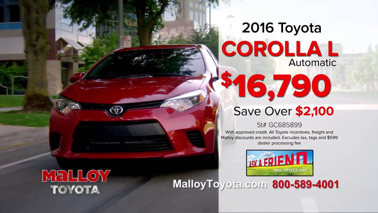 Malloy Toyota Says Ask a Friend Who Drives Ones in Virginia - YouTube