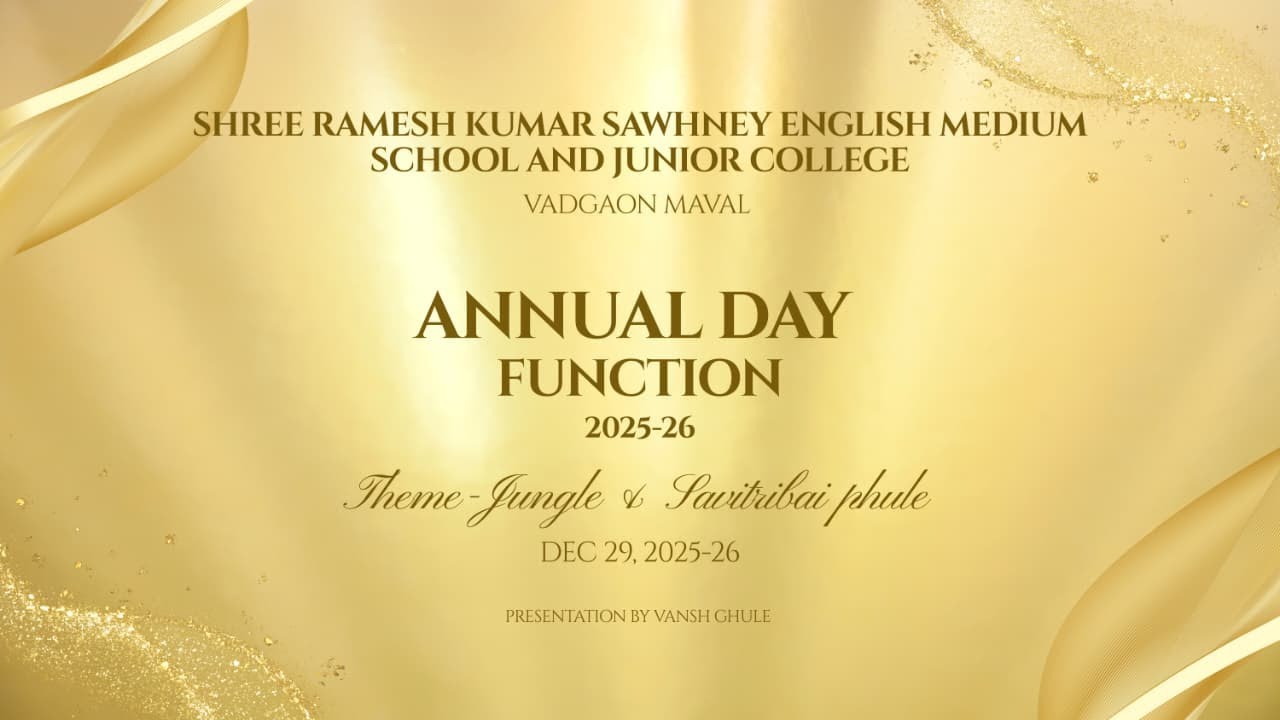 Shri Rameshkumar sawhney Engalish Medium School Annual day 2025-2026 ...