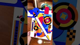 Wait... It Moves?! 🤯 AR Geometric Poster 🎨#augmentedreality