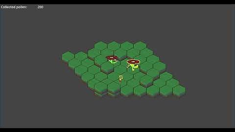 Added generic UI and pollen unload at hive